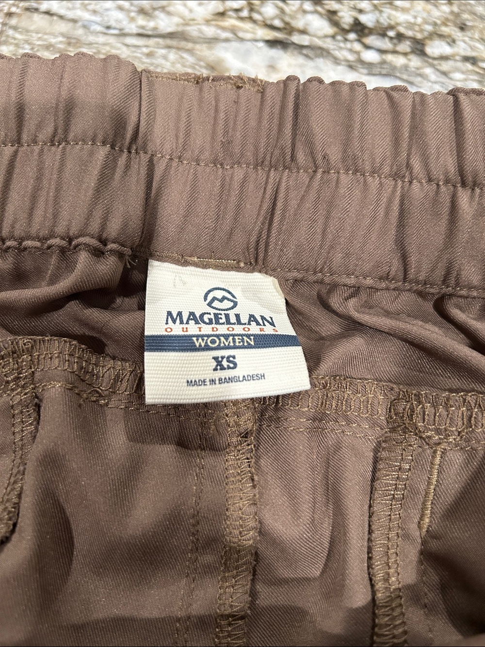 2 pair of Magellan Outdoors Women's Convertible Pants — Brown & Gray - Picture 4 of 7